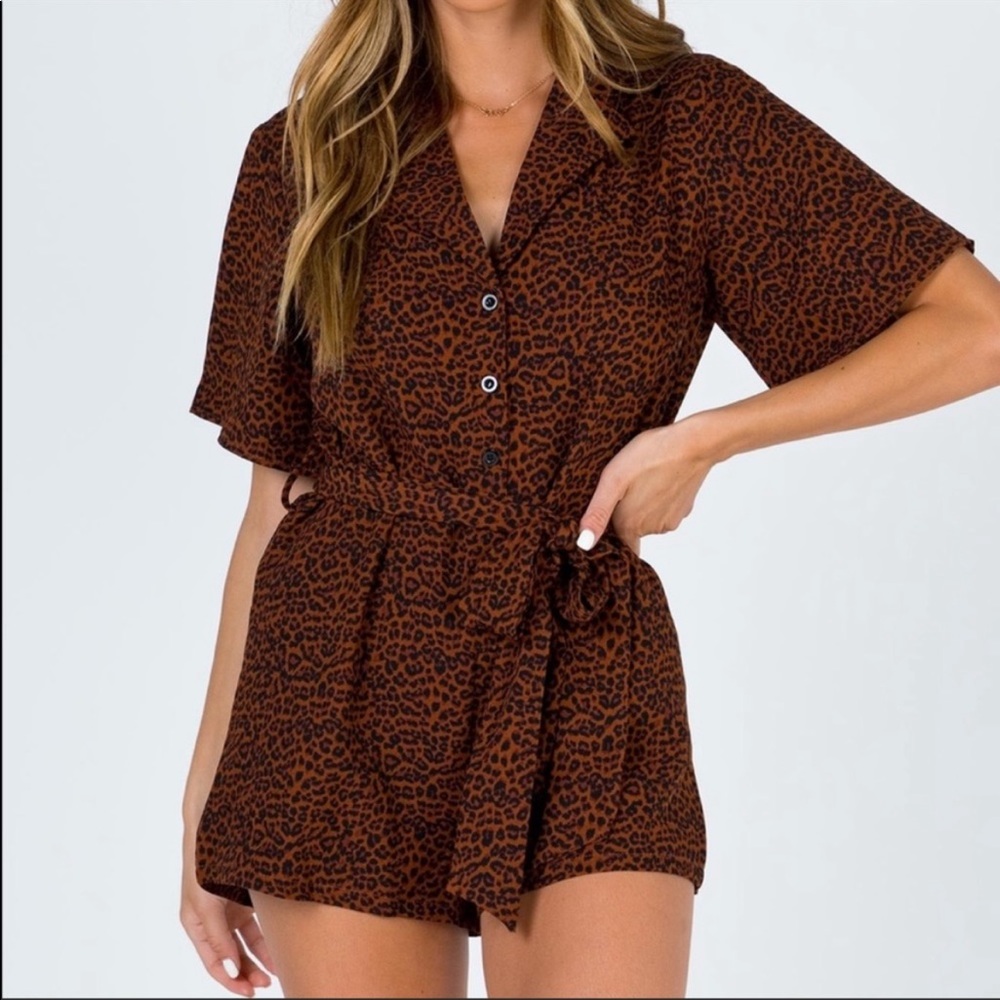 Leopard Princess Polly romper